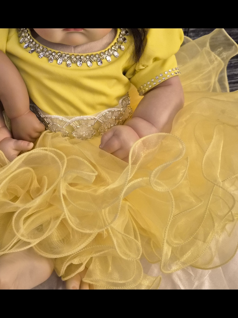 Yellow Ruffled Princess Dress - Picture 2 of 6